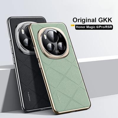 High End PU Leather Phone Case for Honor Magic 6 RSR Porsche Case Magic 6 Pro Hard PC Cover Plating Bumper Camera Protector Case Ultra-thin