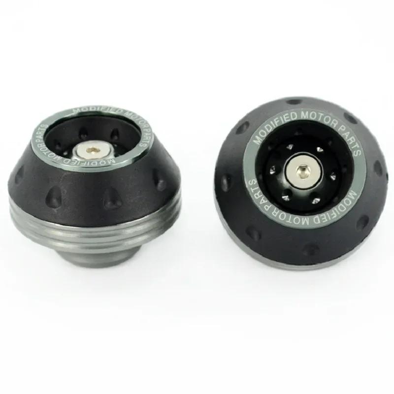 2/4Pcs Motorcycle Front Fork Cups Aluminum Alloy Shock Absorber Cup Moto Universal Crash Protector Wheel Protection Pads