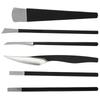 6pcs Stainless Steel Foot Care Repair Tools Non Slip Handle Sharp Blade Toenail Trimming Kit Pedicure Knife Set