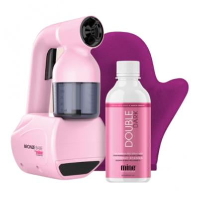 Minetan Bronze Babe hausgemachtes Spray-Bräunungsset rosa