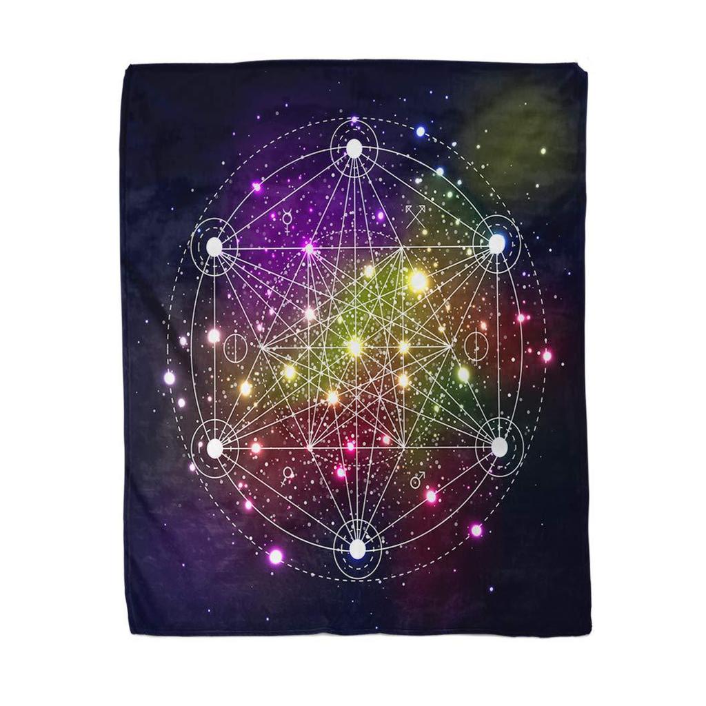Cosmic Star Pattern Digital Printing Flannel Blanket Printing Single Layer Flannel Blanket