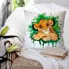 1PC Cartoon Simba lion king Pillow Case Sofa Decorative Home Double-sided Printing Short Plush Cute Cushion Cover