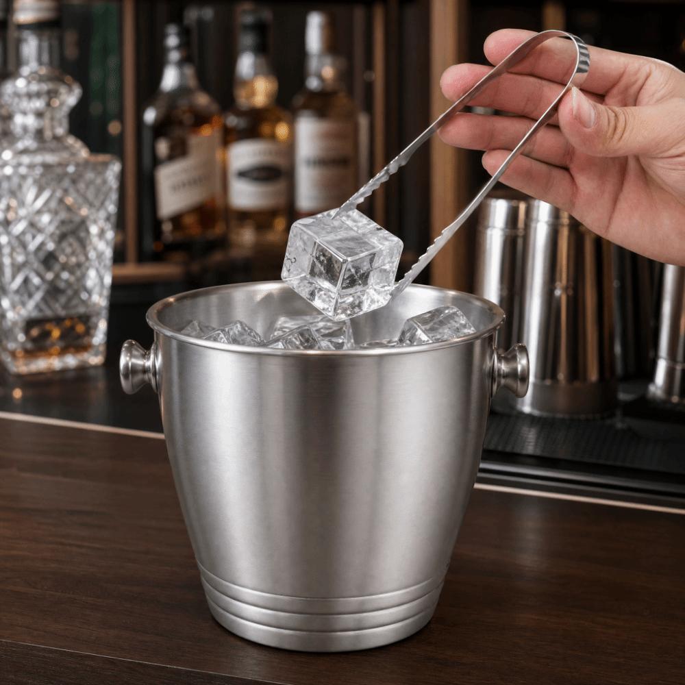 5pcs Silver Ice Tongs Mini Kitchen Tongs Professional Bar Tongs  Wedding