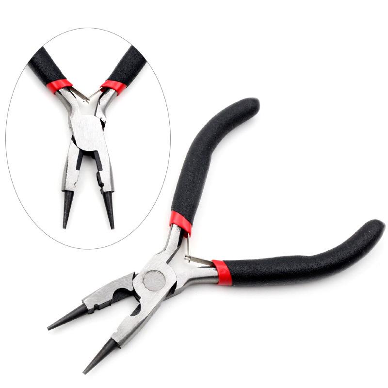 Multi-Functional Craft Pliers Set: Mini Vise, Diagonal Cutters, Needle-Nose for Handcraft and Jewelry Tools.