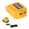 12V-18V USB Charger Power Source li-Ion Battery Adapter for DEWALT DCB090