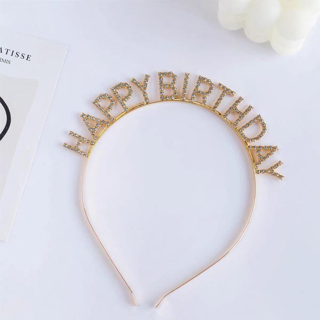 Birthday Crown Headwear Princess High-End Crown Girls Hairpin Headband Children Little Girl Headband Bridal Hair Accessories