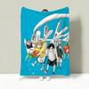 Anime A-Ao no Hako Throw Lightweight 240g Flannel Blanket Soft Skin-friendly for Summer Cooling