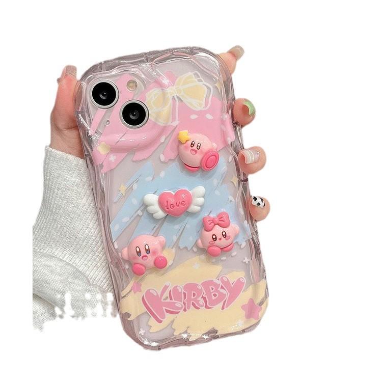 For Apple 16 Mobile Phone Case 15pro Pink Doll for IPhone14promax Lens All-inclusive 13mini Soft