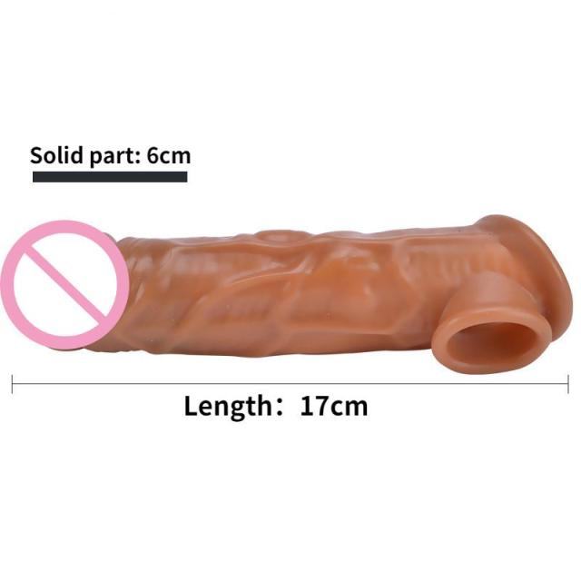 Mužská dilda Kondom Oddálení ejakulace Návlek na penis Mužský kroužek na zvětšení penisu Sexy hračky pro muže Extender pro muže Enhancer Sexy Toy