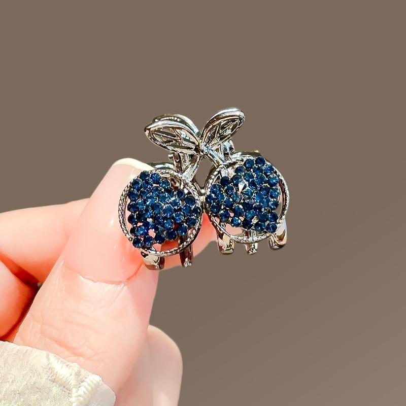 Petite griffe de cheveux en strass papillon, épingle à cheveux élégante, paillettes, perles brillantes, pince à cheveux en métal pour femmes et filles, accessoires doux