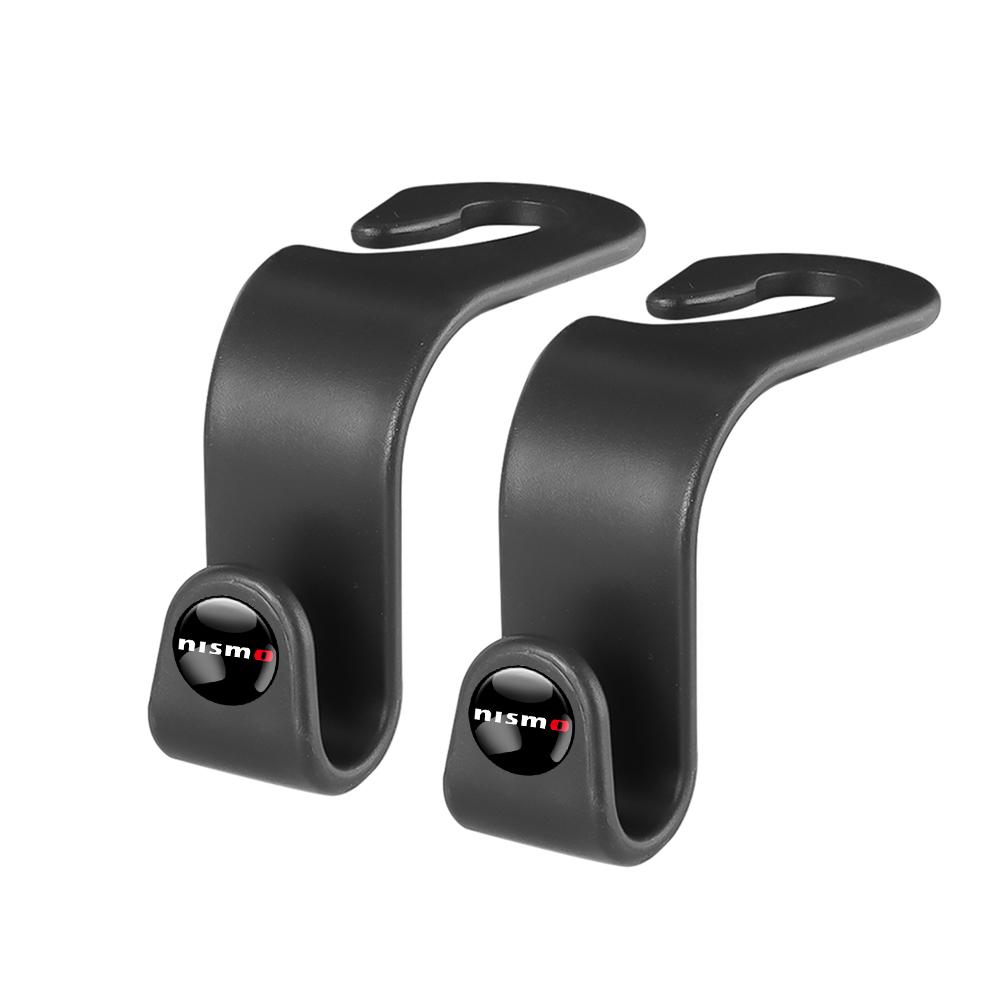 2/4pcs ABS Car Back Seats Hook Trunk Storage Hanger Hook Auto Interior Accessories Center Cover For Nissan Qashqai J10 J11 Trail