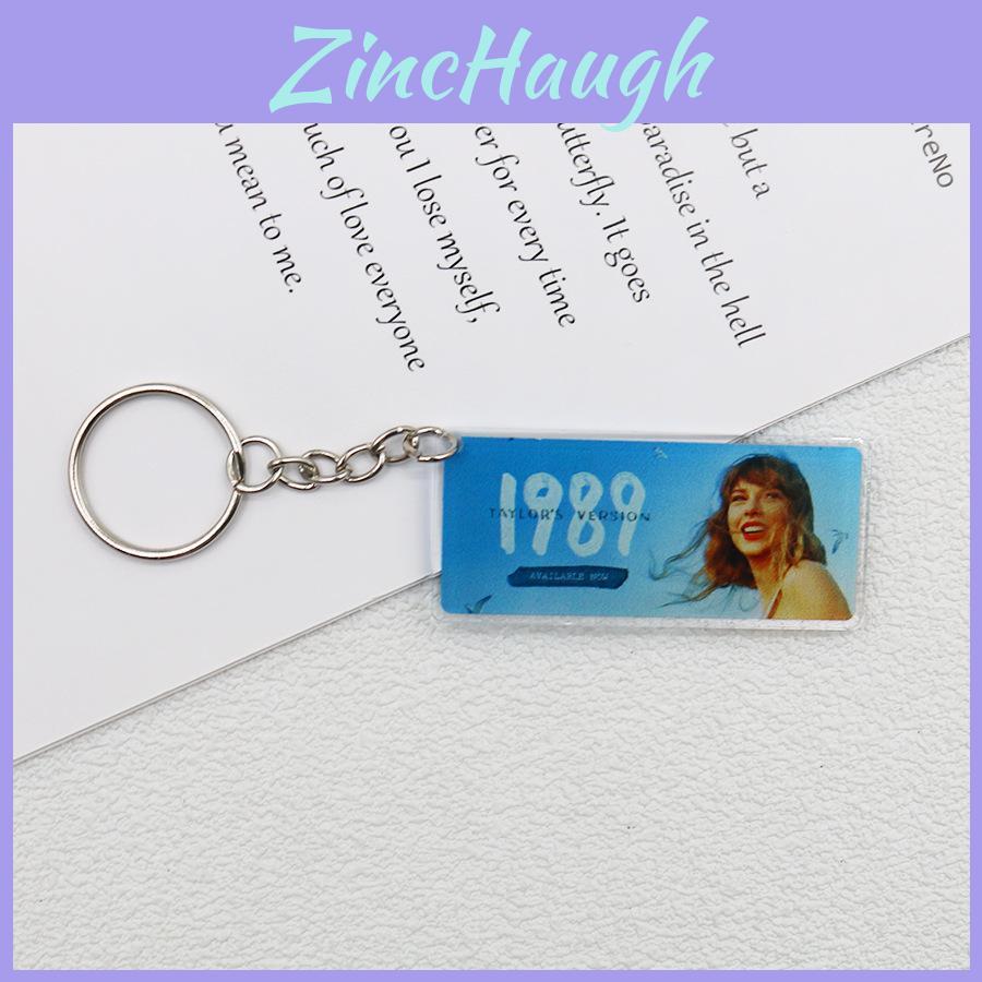 Retro Taylor Swift 1989 Album Cd Keychain Key Ring Acrylic Fan Keepsake