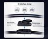 Geely Emgrand GL Wiper Blade Set: Fits 2017-2019 Models, Sizes 17"-20" with Rubber Strip and Boneless Design
