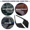 2Pcs Windshield Wiper Cowl Cover Trim 53866-08020 53867-08020 Compatible With Toyota Sienna 2011 2012 2013 2014 2015 2016 2017 2018   Wiper Cowl Trim