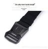 Men's Quick-Release Elastic Workwear Belt with Leather Trim