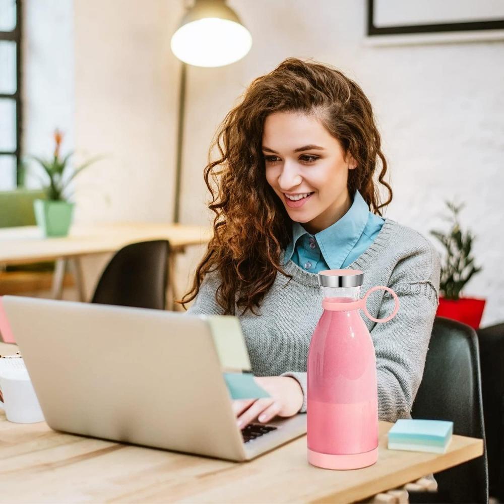 Portable Blender Electric Fruit Blender Durable Smoothies and Milkshakes Maker Rechargeable for Outdoors Camping Traveling