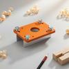 2-in-1 Grooving Guide Precise Cutting Slotting Jig Trimmer Router Guide Plate Sturdy Construction Alignment with Stop Carpenters