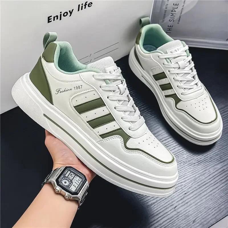 Casual Board Shoe Trends 2024 Vulcanize Shoes for Men Lightweight Leisure Trend Designer Luxury Adults Common Work Sneakers Man