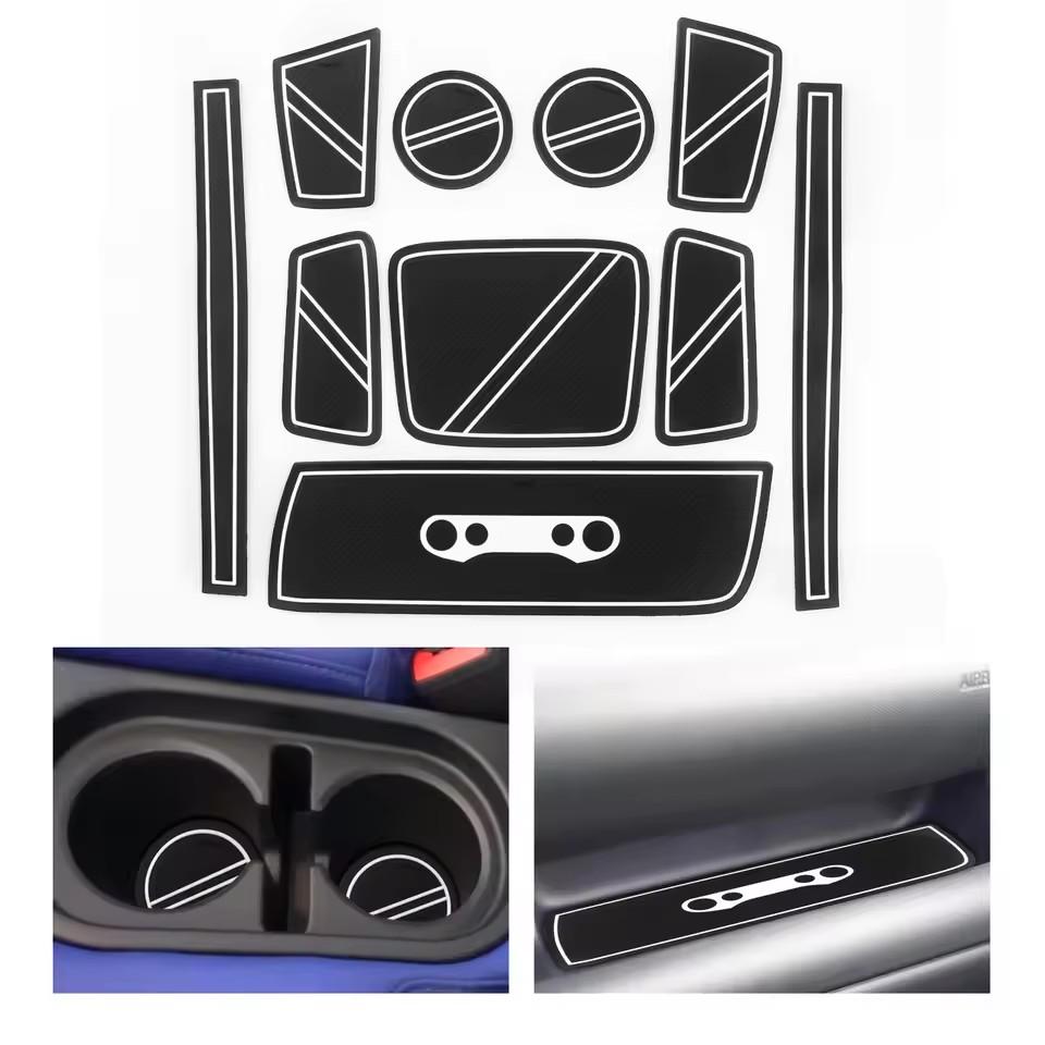 for Hyundai Casper 2025 2025 Anti-Slip Gate Slot Cup Mat Non-Slip Door Pad  Coasters Car Interior Accessories
