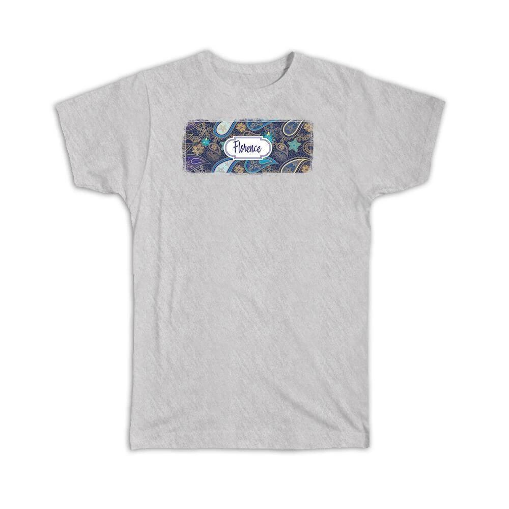 Gift T-Shirt : Florence Italy Paisley Italian Souvenir Tourism XL