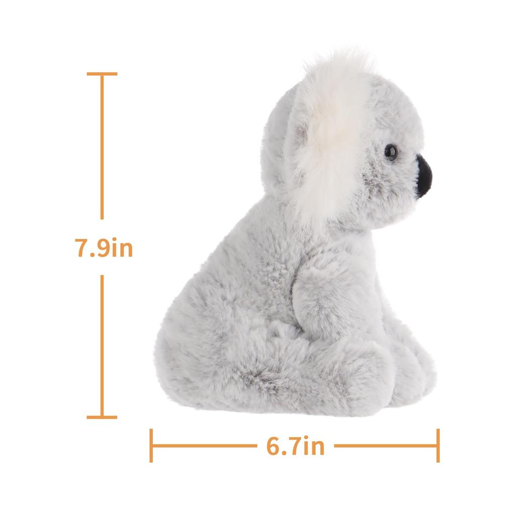 Apricot Lamb Grey Koala Plush Toy for Soft and Fluffy Grey Koala for Girls and 20cm Kids, Cute, Boys,