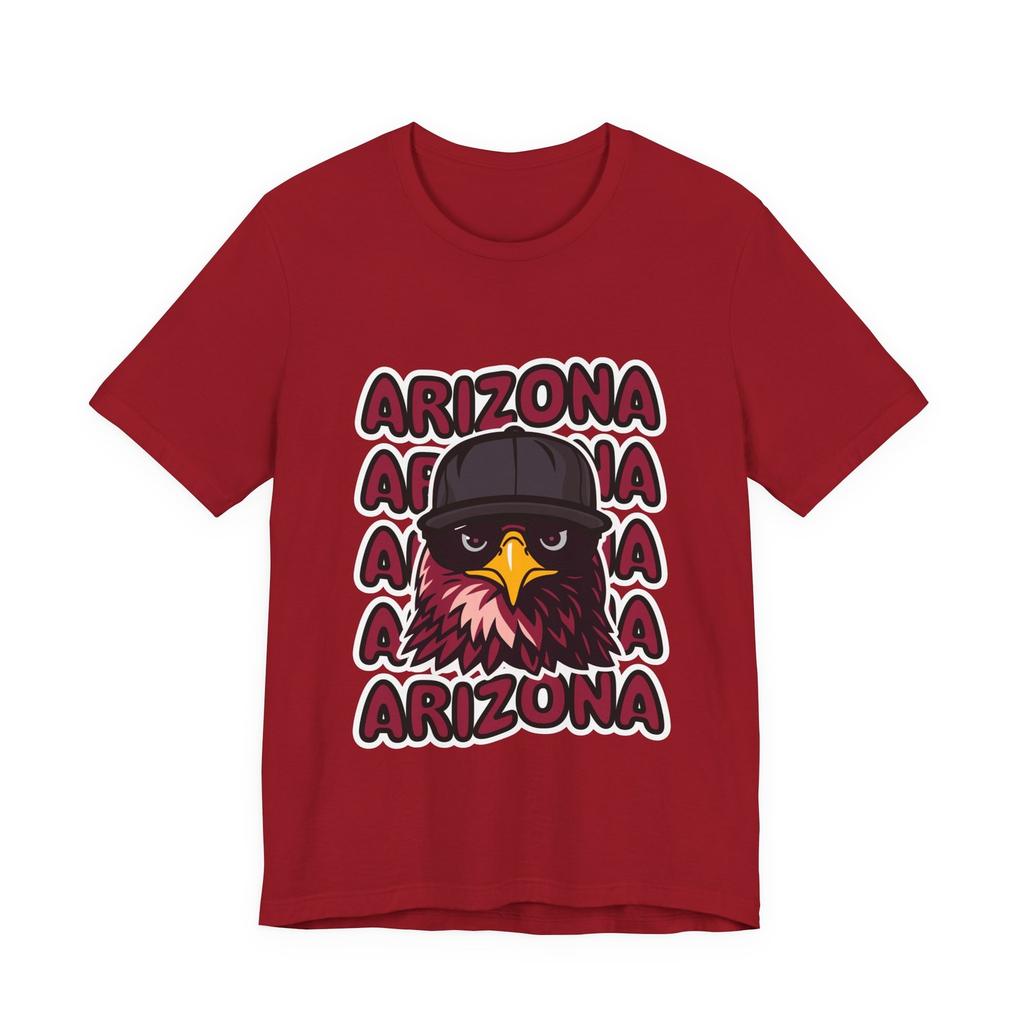 Arizona Football T-Shirt Trendy Cardinal Mascot Graphic Tee