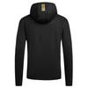 Emporio Armani EA7 FW24 Logo Print Solid Hooded Long Sleeve Sweatshirt Men Black 8NPM32-PJVRZ-0208