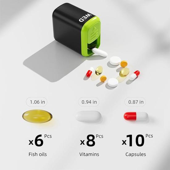 Weekly Pill Organizer Medicine Storage Box Moisture-Proof Design Compact Portable Pill Tablet Storage Case Protector