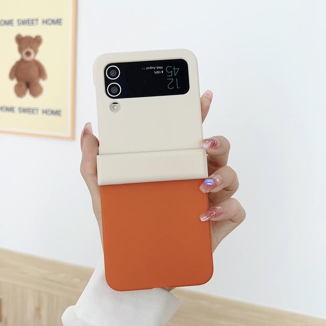 

Постепенный жесткий чехол для Samsung Galaxy Z Flip3 Flip 4 3, матовый пластиковый защитный чехол на петлях Galaxy Z Flip 4