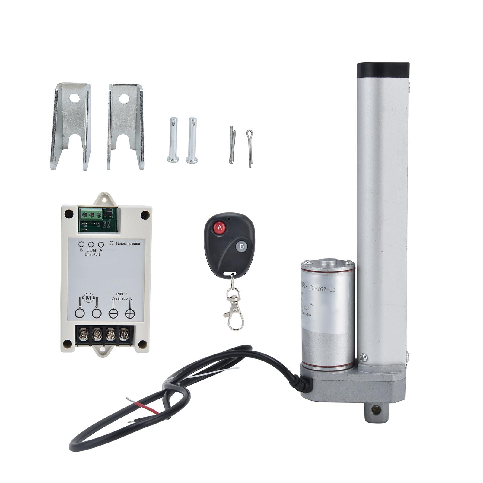 Motor Electric Putter Industrial Linear Actuator with Mounting Bracket Stroke 200mm JSTGZU1(DC12V )