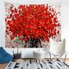 Cherry Blossom and Flower Printed Living Room Decoration Wall Hanging Tapestry Yoga Mat Rug Home Decor Art
