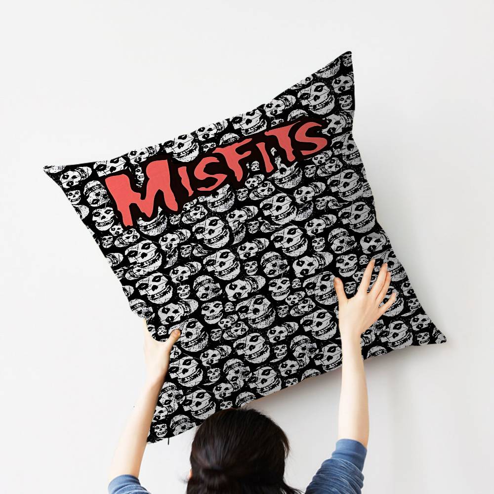 M-Misfits Band Personalized Pillow Dust Cover Bedroom Kids Party Decoration Pillowcase Birthday Children Gift