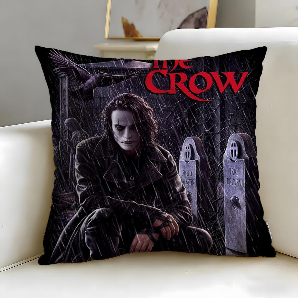 Classic Animal Theme Raven Crow Cushion Cover Soft EasyWash Pillow Case Versatile for Couch Bed Travel and Office