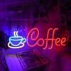 Coffee OPEN Neon Sign LED Light Coffees Bar Decor USB Powered Adjustable Brightness Coffee Station Coffee Lovers Birthday Gift
