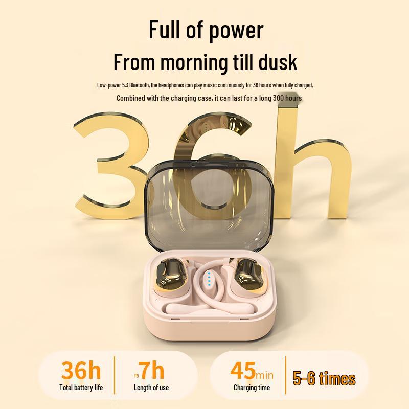 Jingweidu Dr100 Open-Ear Ear-Hook Bluetooth Sport Earphones