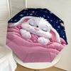 1PC Sleeping Bunny Umbrella-8-Rib Reinforced Portable Folding Travel Suitable for All Seasons Outdoor Daily Use  -J0321