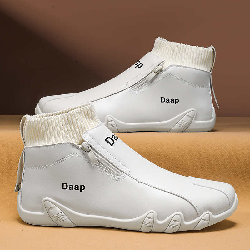 Non-slip Sole Hightop Size 46 Mens Sneakers Casual Black Loafers Man Shoes 50 Sports Athletics Overseas Deals Factory