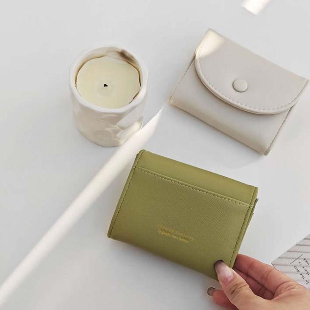 

Корейский стиль Простой конверт сумка для карт PU однотонный держатель для карт портативный мини-кошелек для мужчин кофейный