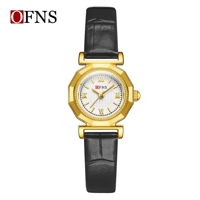 OFNS Women s Bestseller: Fashionable Waterproof Plaid Dial Quartz Wristwatch