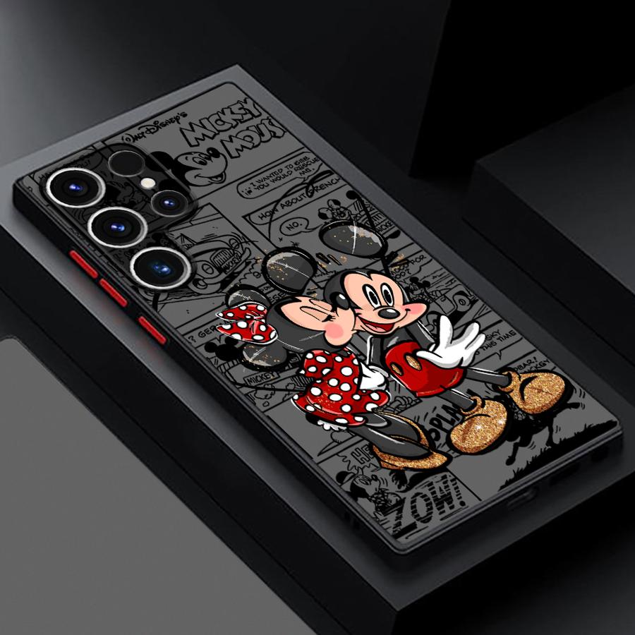 Mickey Minnie Maus Handyhülle Case für Samsung Galaxy S26 S25 Ultra S24 Plus S23 FE S22 S21 Note 20 10+ S20