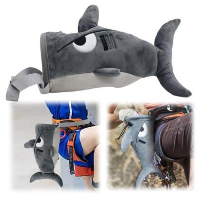Rock Climbers Rock Climbing Bag Stuffed Animal Magnesium Powder Bag Shark Chalk Bag  Adults Kids