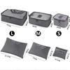 6 Pieces/set Travel Bag Clothes Shoe Organizer Traveling Compression Packing Cubes Suitcase Luggage Organizers Home Storage