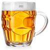 Large Glass Beer Mug with Thick Glass Handle 500 Ml 0.5L