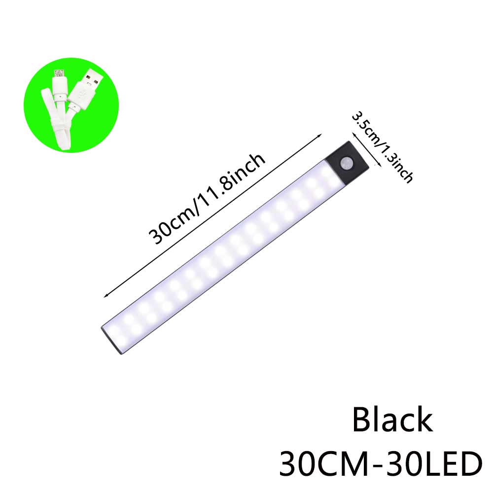 Night Light TYPE-C USB Lights Motion Sensor LED Three colors in one Lamp For Kitchen Cabinet Bedroom Wardrobe Indoor Lighting