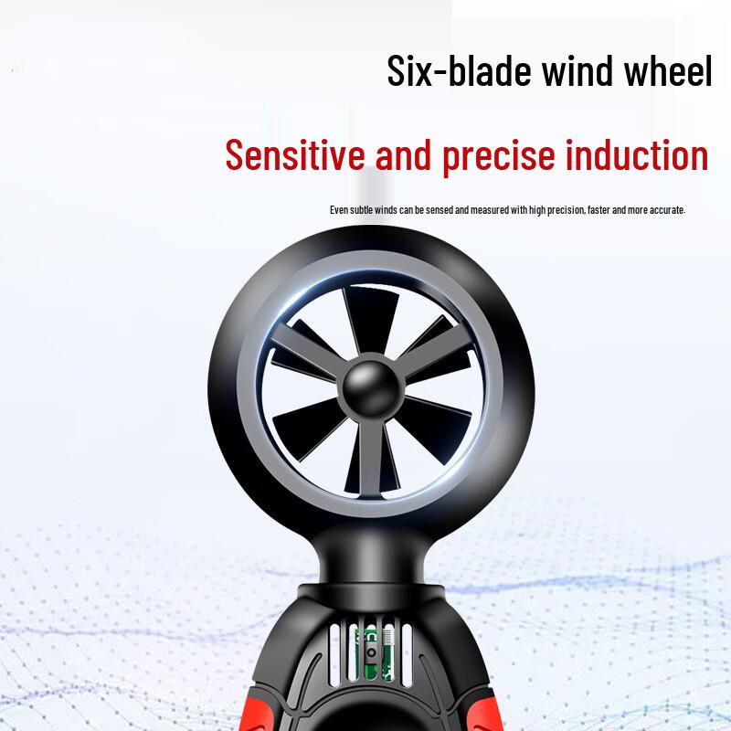 UNAHAO High-Precision Handheld Anemometer with Temperature & Humidity (CN Version)