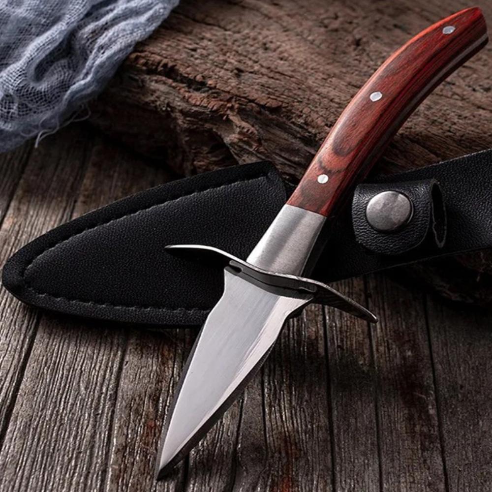 Cuchillo Profesional para Ostras, Herramienta Abridora de Mariscos de Acero Inoxidable de Alta Resistencia, Cuchillo para Abrir Mariscos para Ostras Almejas Vieiras