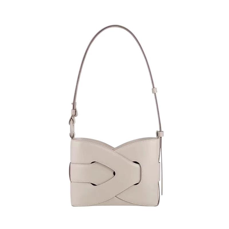 

French Niche 2026 High Quality PU Shoulder Bag Trendy Designer Luxury Handbag Purse Girl Leather Messenger Handbag Simple Woven