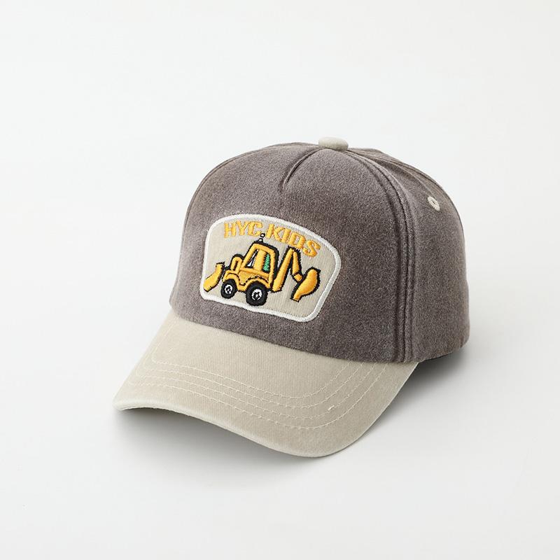 Fashion Letter Children Baseball Hat Solid Color Baby Peaked Cap Cotton Casual Kids Duck Tongue Cap 3-6Year Boy Girl Sun Visors