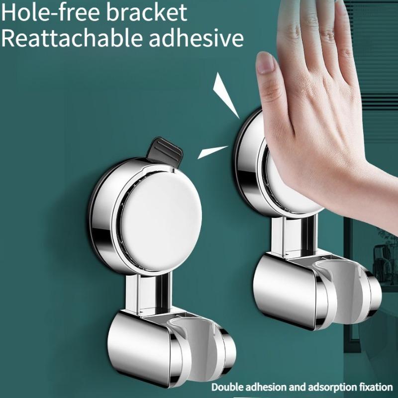 1PC suction cup shower bracket household non-punching bathroom shower head hanging seat fixed artifact children's movable adjustment