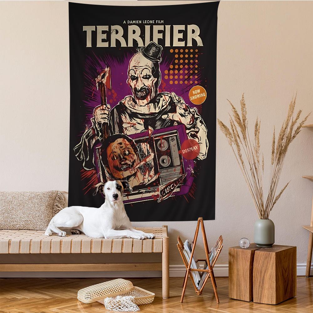VIKAMA Gory Art Wandteppich Thema Dekorative Malerei Wohnzimmer Wandteppich Horror Thema Schlafzimmer Dekoration Halloween Geschenk